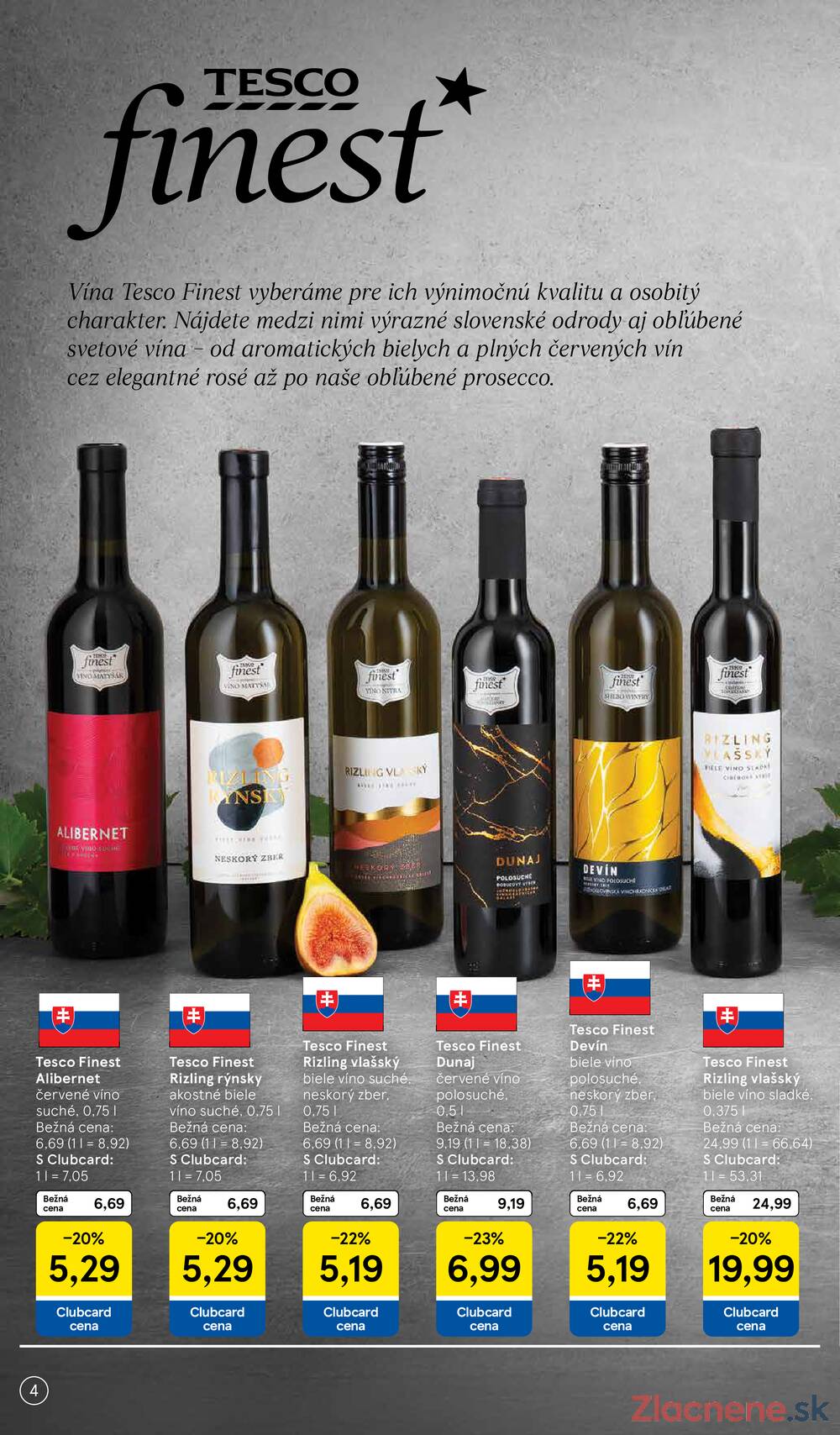 Tesco hypermarkety katalog Víno