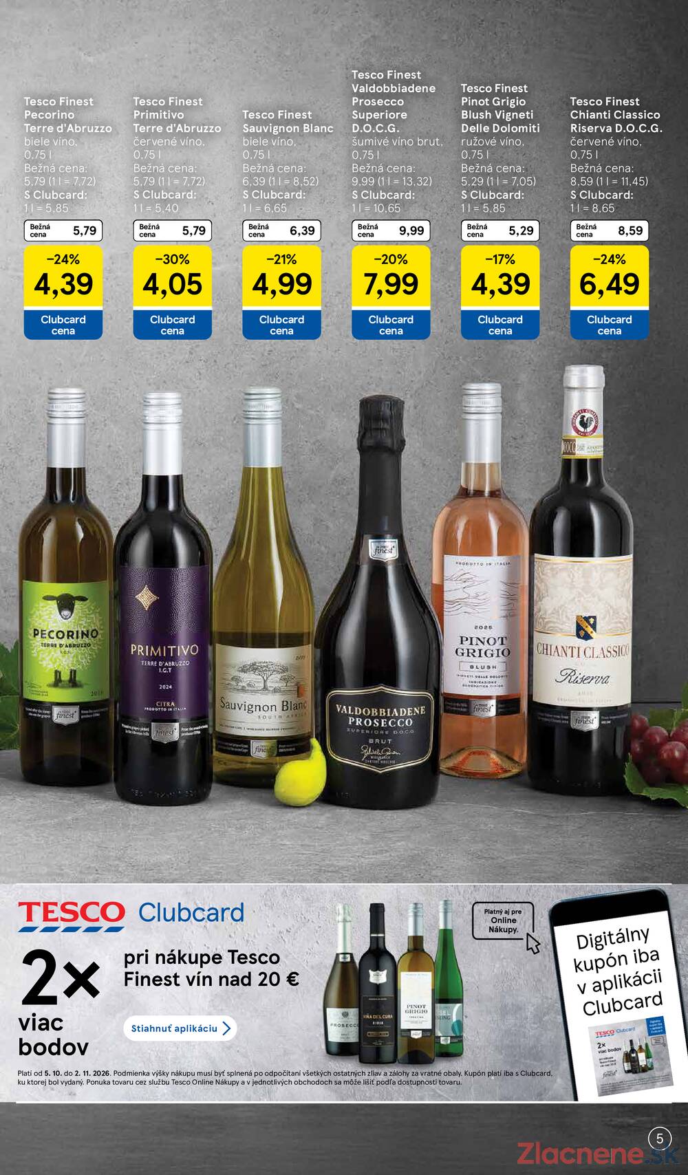 Leták Tesco - Tesco hypermarkety katalog Víno - strana 5 Leták Tesco - Tesco hypermarkety katalog Víno - strana 5