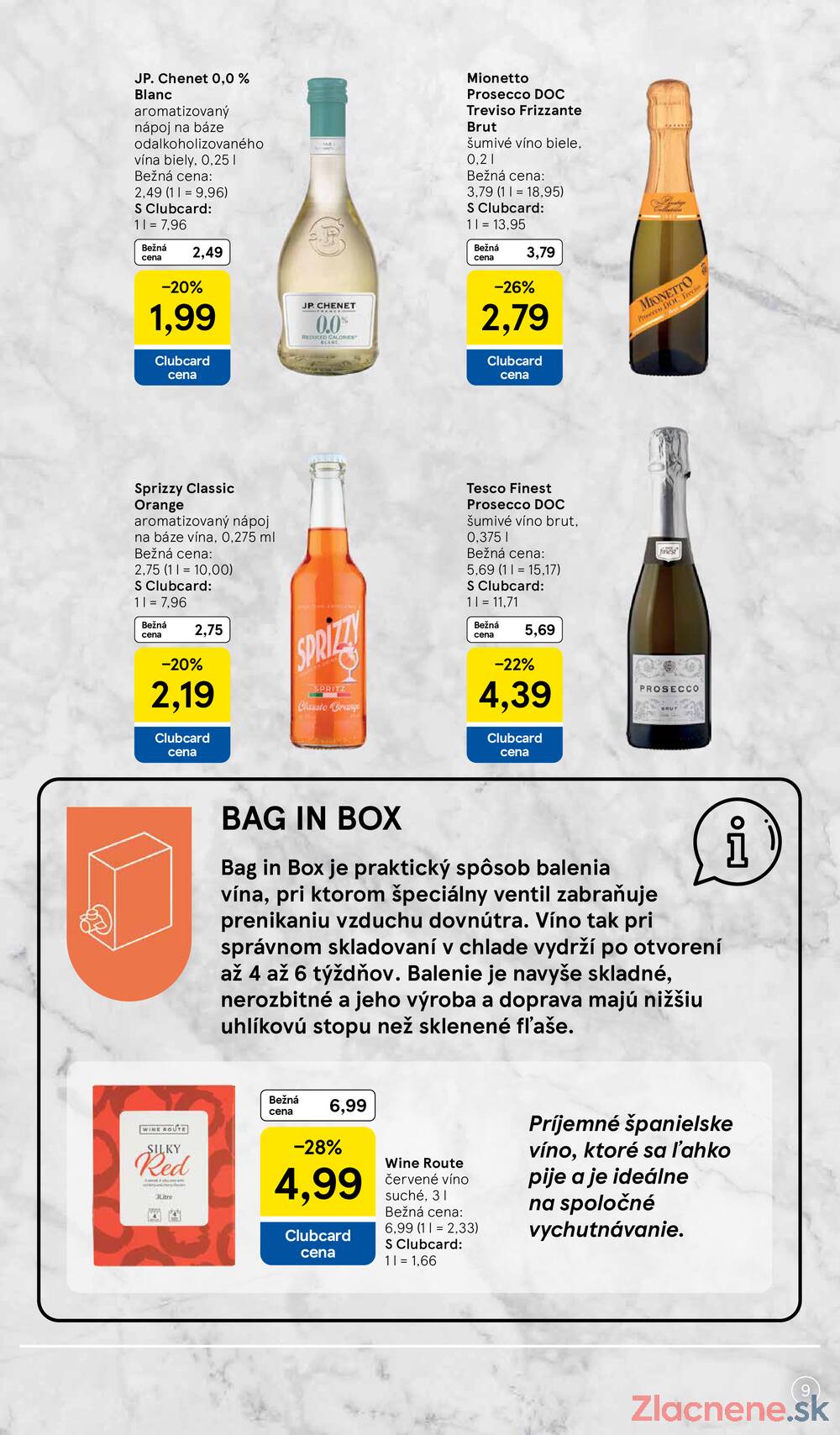 Leták Tesco - Tesco hypermarkety katalog Víno - strana 9 Leták Tesco - Tesco hypermarkety katalog Víno - strana 9