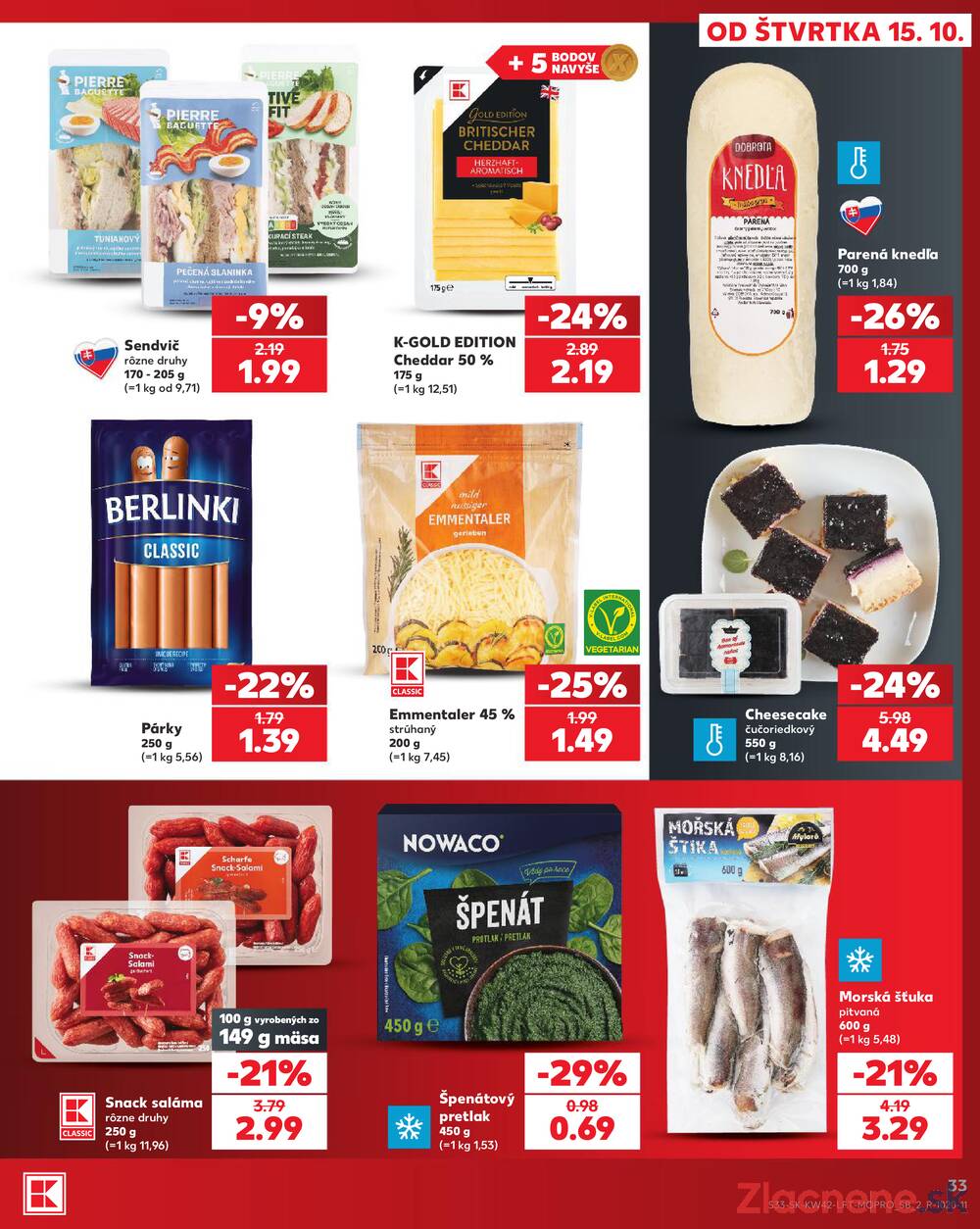 Kaufland 15.10. - 21.10. - Kaufland Tvrdošín