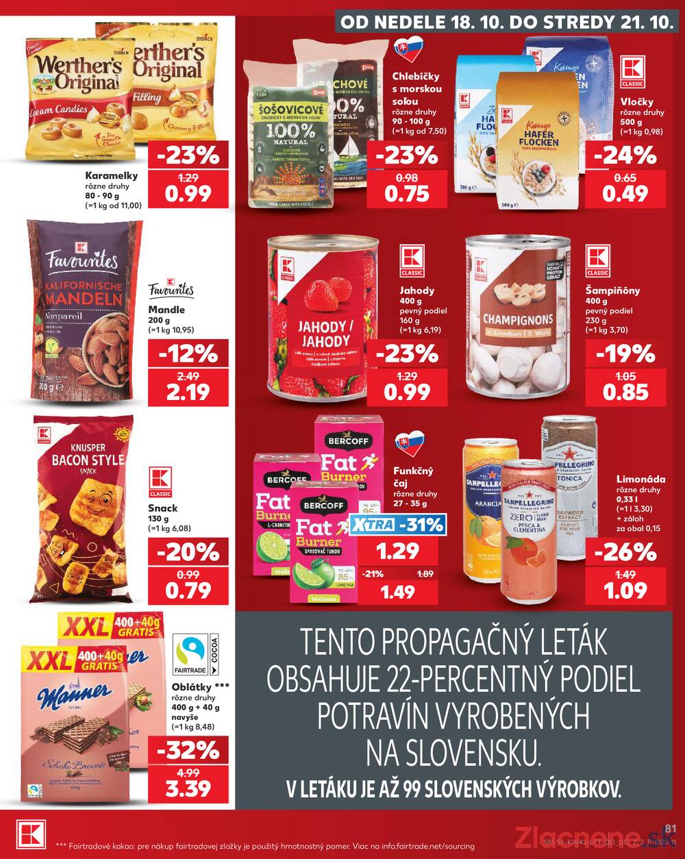 Kaufland 15.10. - 21.10. - Kaufland Trnava - Juh - Bratislavská