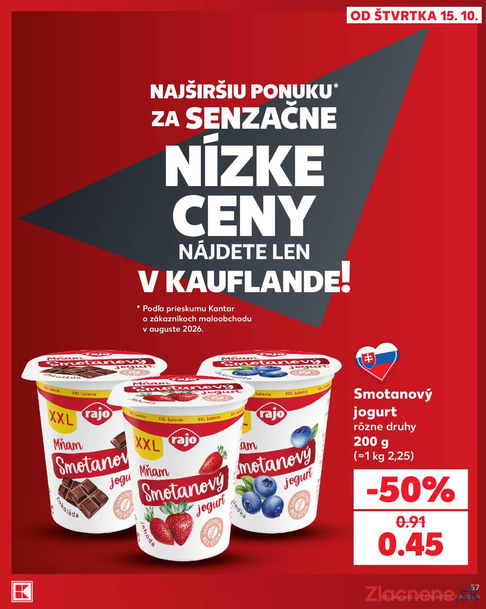 Kaufland 15.10. - 21.10. - Kaufland (Harmincova, Bratislava - Dúbravka)