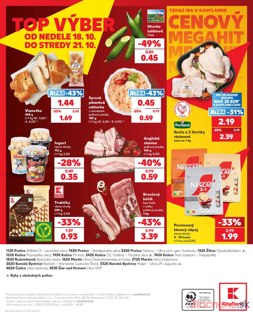 Kaufland 15.10. - 21.10. - Kaufland Martin-Podhaj