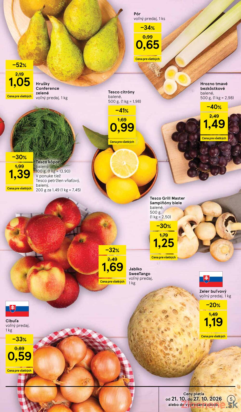 Tesco supermarkety od 21.10. do 27.10.2026