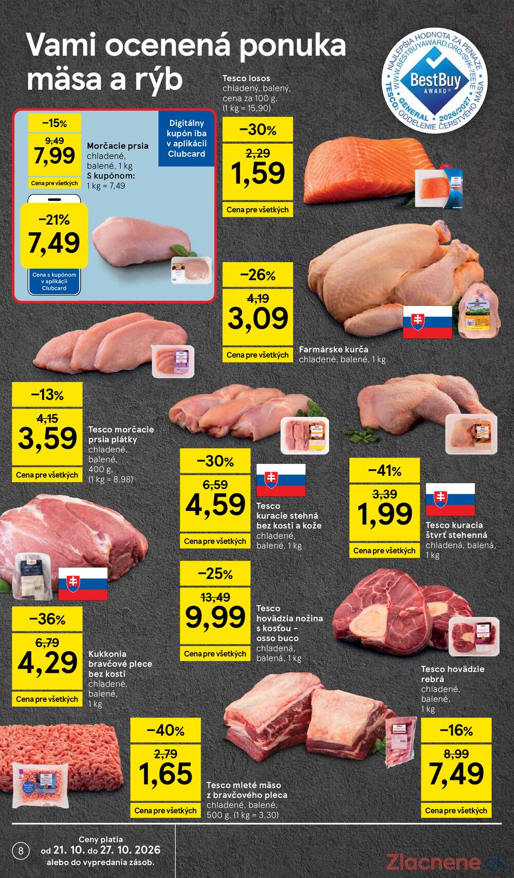 Tesco supermarkety od 21.10. do 27.10.2026