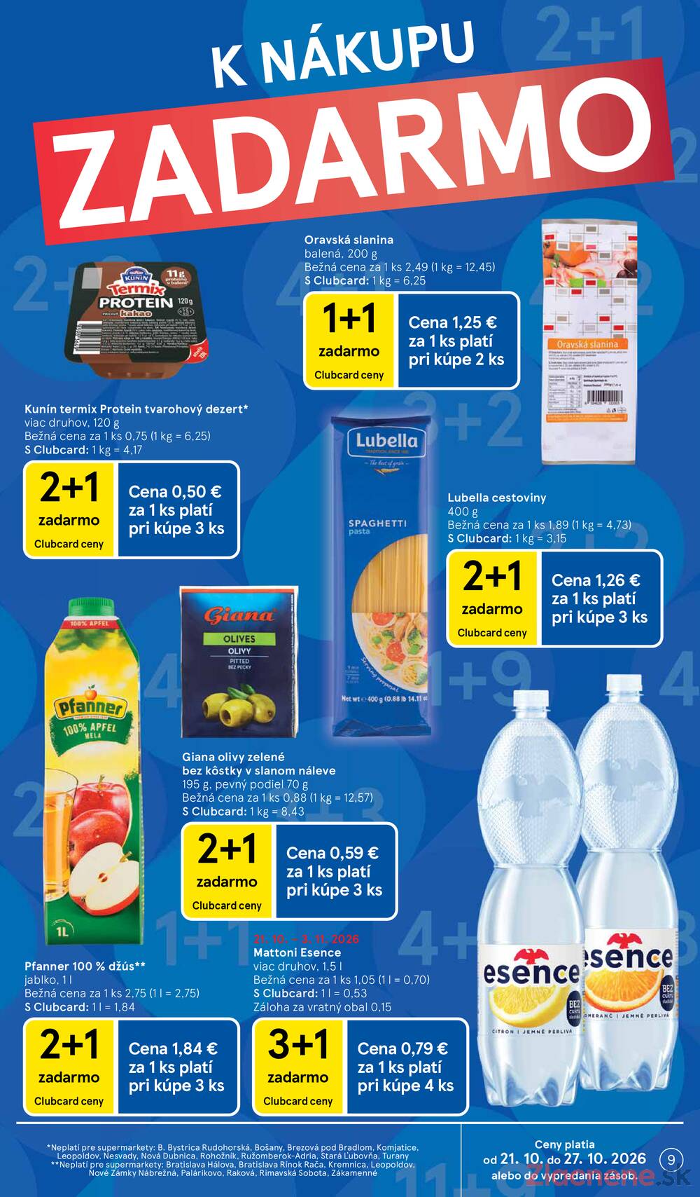 Tesco supermarkety od 21.10. do 27.10.2026