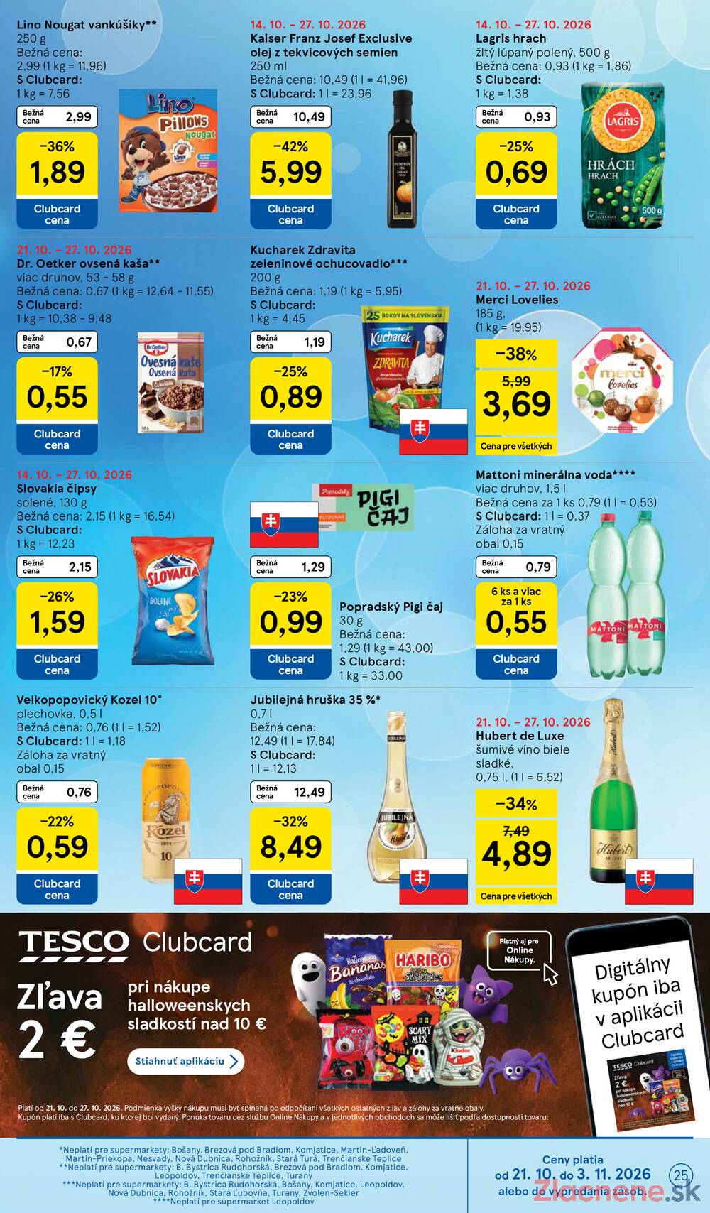 Tesco supermarkety od 21.10. do 27.10.2026