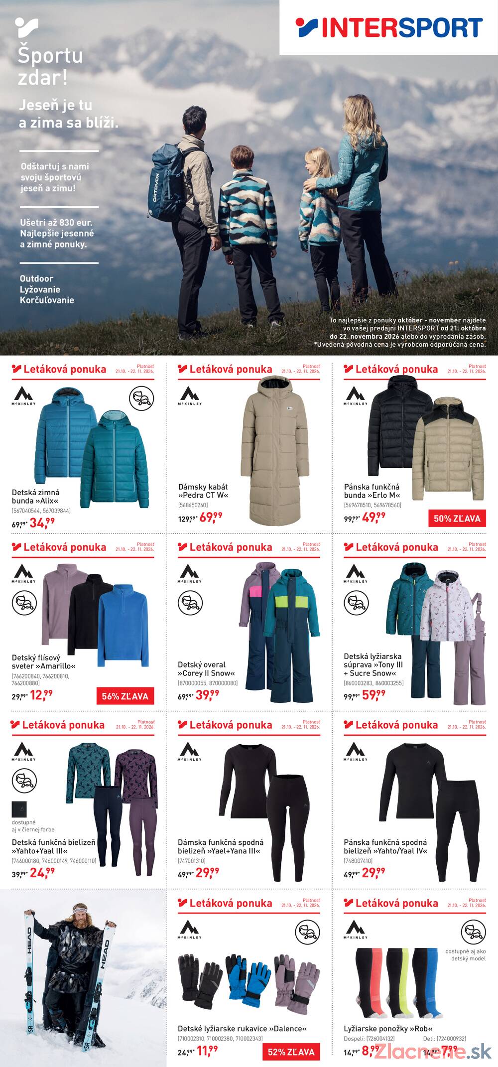 Leták INTERSPORT - Intersport  od 21.10. do 22.11.2026 - strana 1