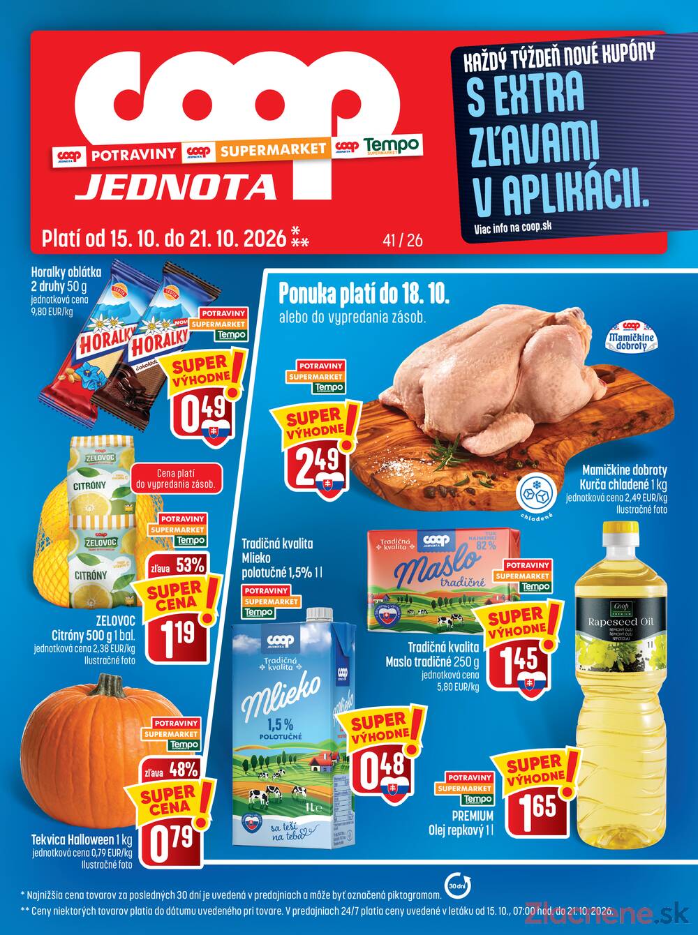 Leták COOP Jednota Slovensko - COOP do 21.10. - strana 1 Leták COOP Jednota Slovensko - COOP do 21.10. - strana 1