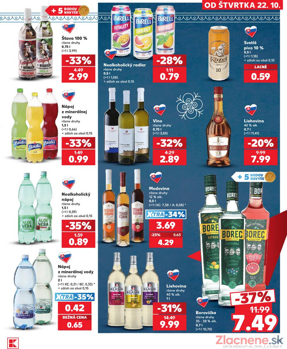 Kaufland 22.10. - 28.10. - Kaufland Vranov nad Topľou