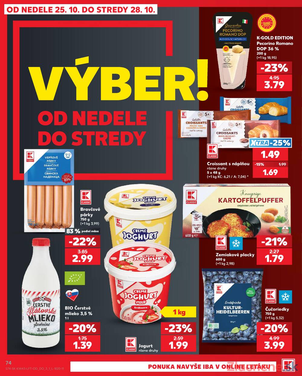 Kaufland 22.10. - 28.10. - Kaufland Vranov nad Topľou