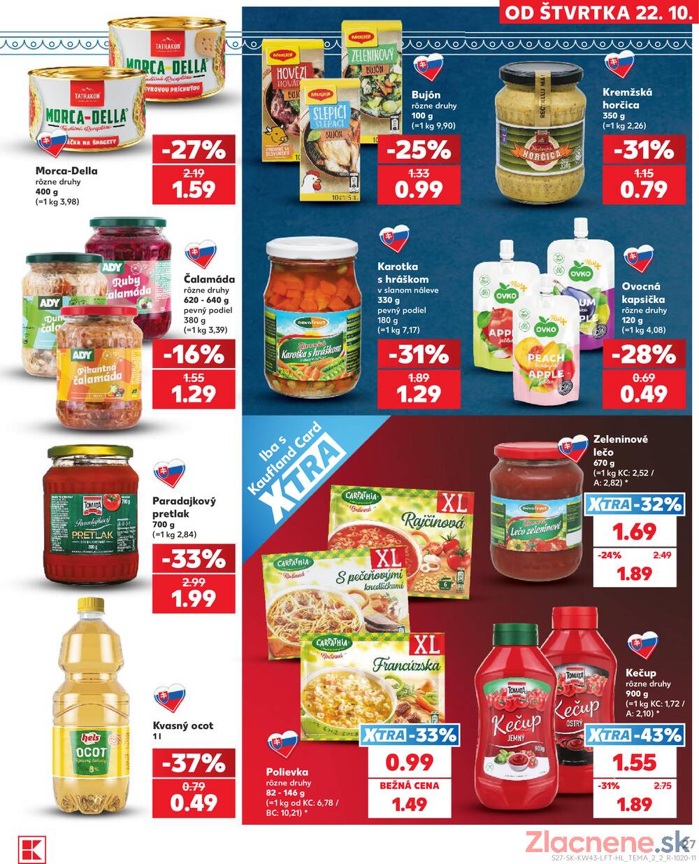 Kaufland 22.10. - 28.10. - Kaufland Poprad - Jiřího Wolkera