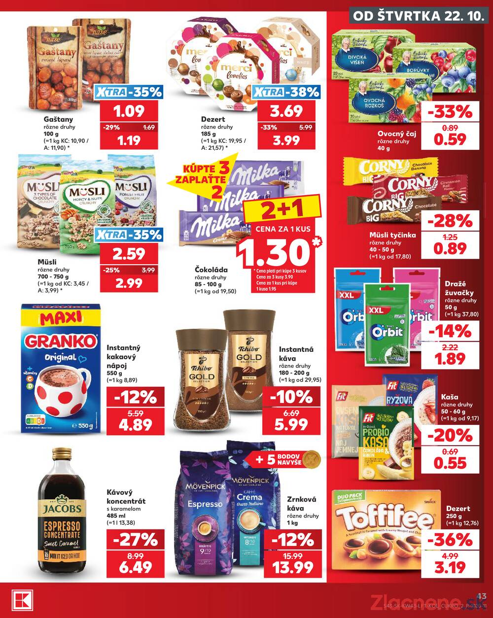 Kaufland 22.10. - 28.10. - Kaufland Poprad - Jiřího Wolkera