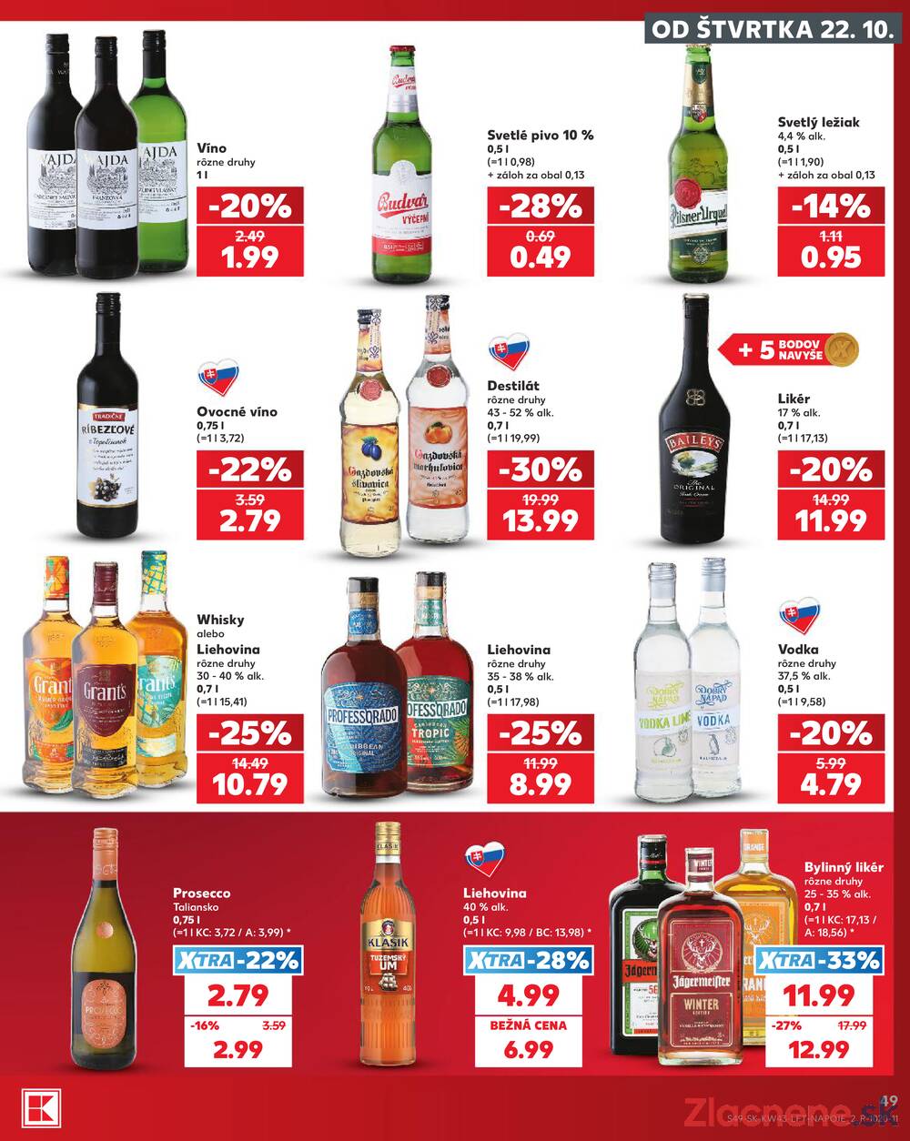 Kaufland 22.10. - 28.10. - Kaufland Poprad - Jiřího Wolkera