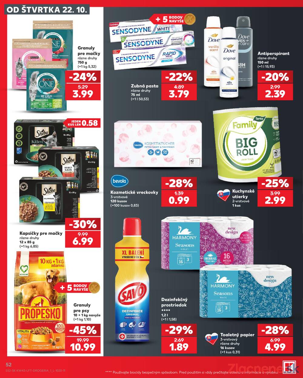 Kaufland 22.10. - 28.10. - Kaufland Poprad - Jiřího Wolkera