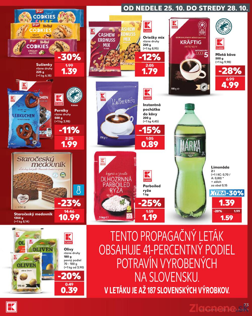 Kaufland 22.10. - 28.10. - Kaufland Bánovce nad Bebravou