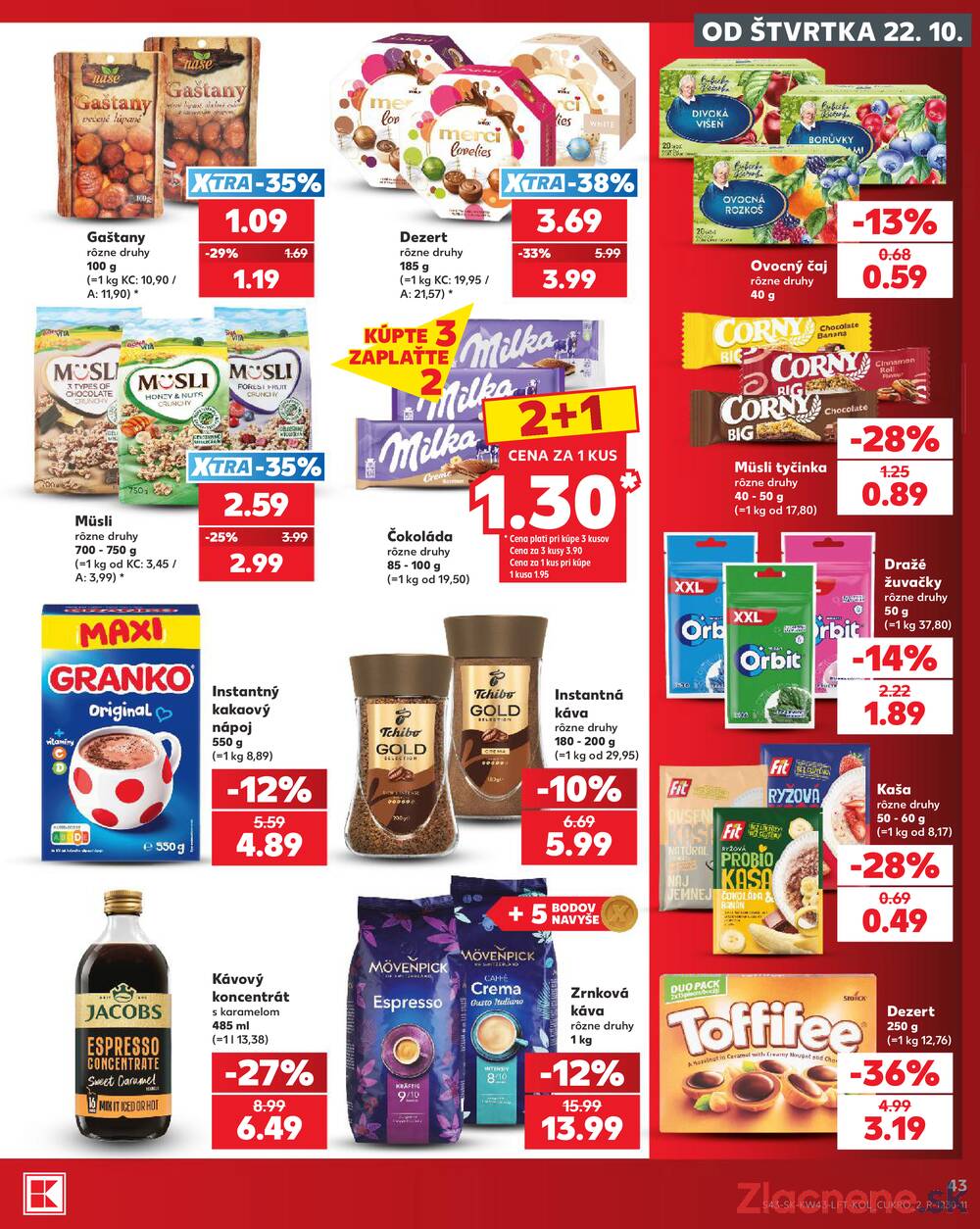 Kaufland 22.10. - 28.10. - Kaufland Považská Bystrica - Centrum