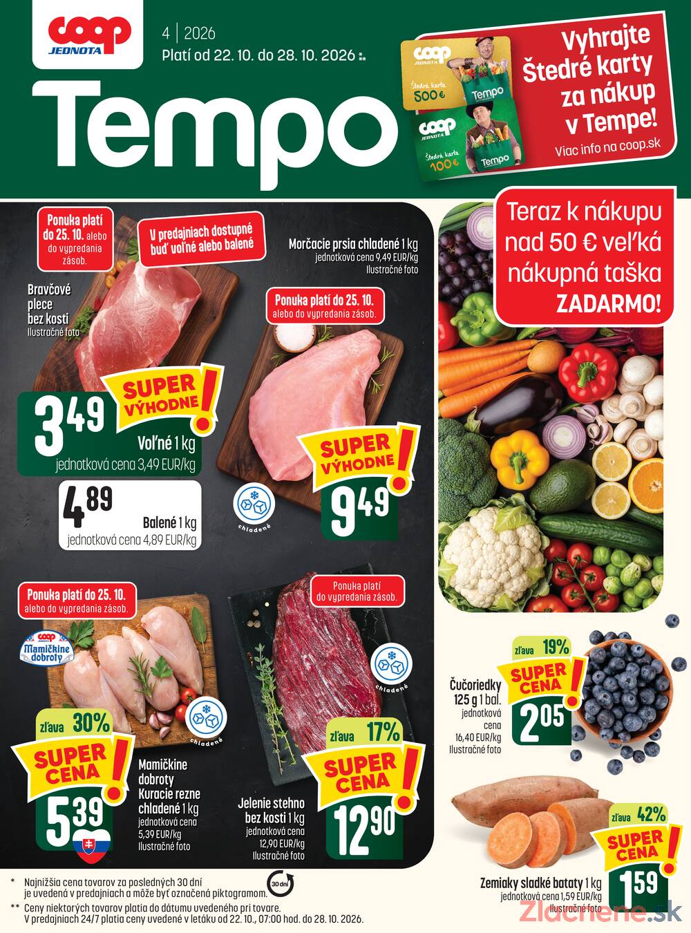 Leták COOP Jednota Slovensko - COOP Tempo do 28.10. - strana 1 Leták COOP Jednota Slovensko - COOP Tempo do 28.10. - strana 1