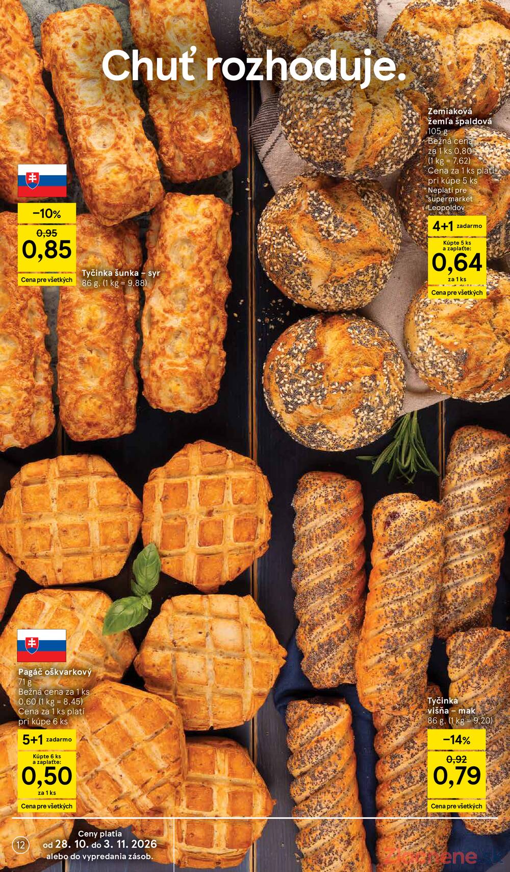 Tesco supermarkety od 28.10. do 3.11.2026