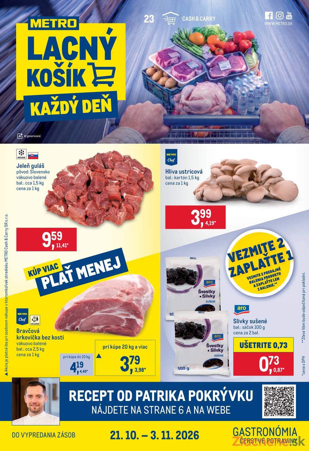 Leták METRO - METRO Gastronómia do 3.11. - strana 1