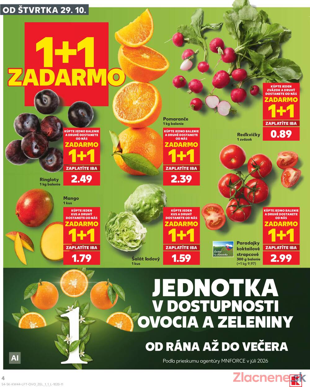 Kaufland 29.10. - 4.11. - Kaufland Trnava - Juh - Bratislavská