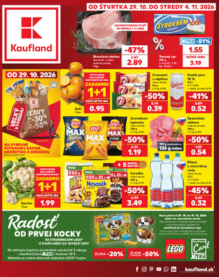 Leták Kaufland 29.10. - 4.11. - Kaufland Trnava - Juh - Bratislavská