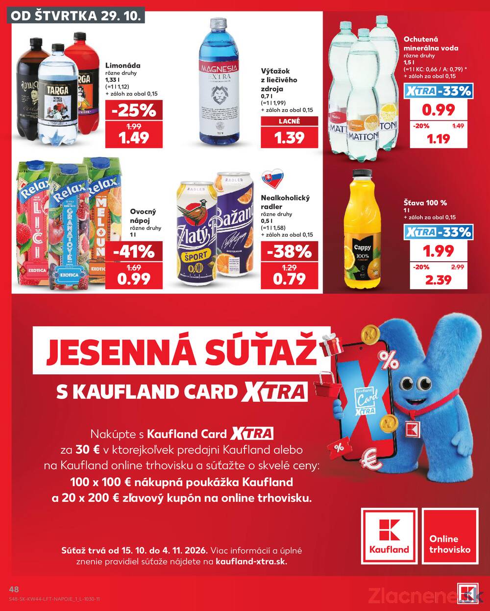 Kaufland 29.10. - 4.11. - Kaufland Trnava - Nová ul.