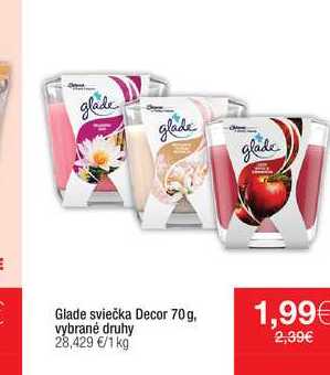 Glade sviečka Decor 70 g
