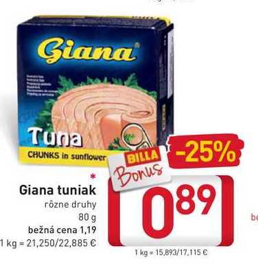   Giana tuniak 80 g