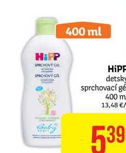  HIPP detsky sprchovací gé 400 m 13,48/l