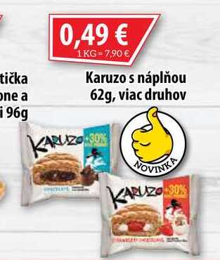 Karuzo s náplňou 62 g