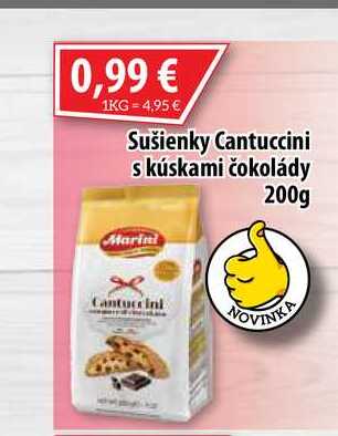 Sušienky Cantuccini s kúskami čokolády 200 g  