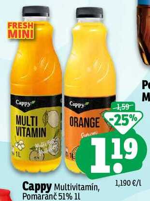 Cappy Multivitamin, Pomaranč 51% 1L