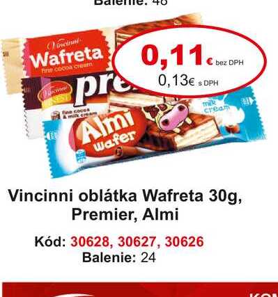 Vincinni oblátka Wafreta 30 g