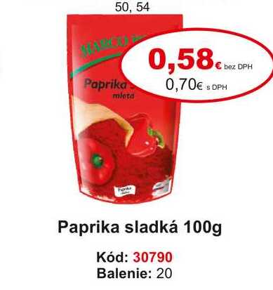 Paprika sladká 100g
