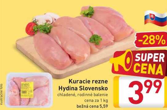  Kuracie rezne Hydina Slovensko  1 kg