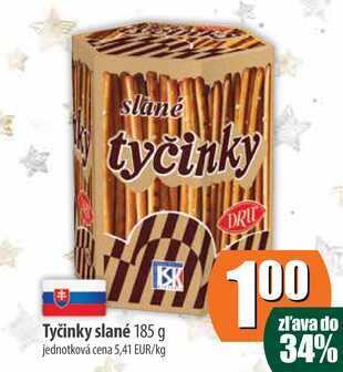 Tyčinky slané 185 g