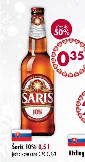 Šariš 10% 0,5 l