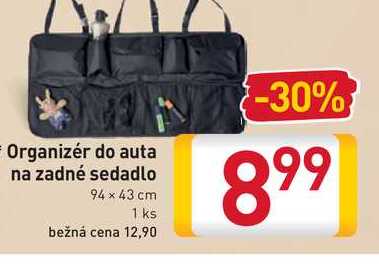 Organizér do auta na zadné sedadlo 94 x 43 cm 1 ks