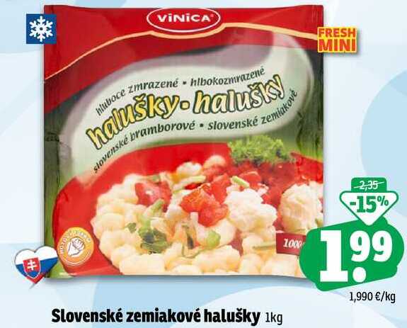 Slovenské zemiakové halušky 1kg 