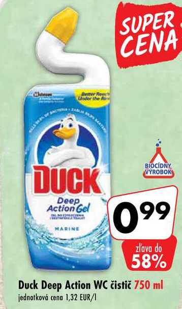Duck Deep Action WC čistič 750 ml 