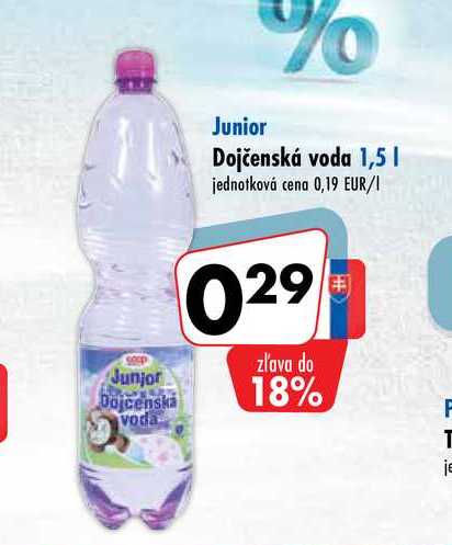Dojčenská voda 1,5 l 
