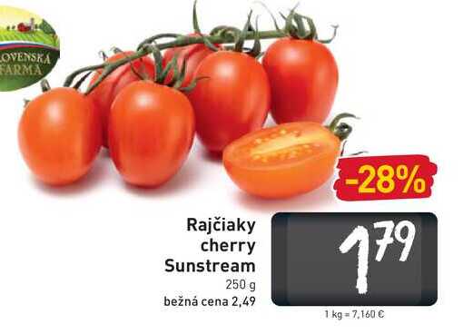   Rajčiaky cherry Sunstream 250 g 