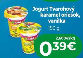 Jogurt Tvarohový karamel oriešok, vanilka 150 g