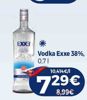 Vodka Exxe 38%, 0,7l