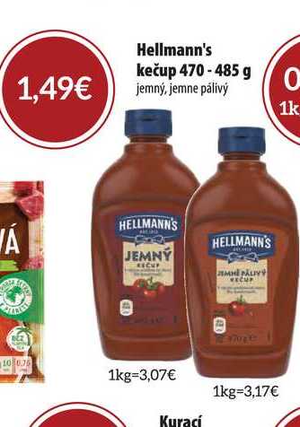 Hellmann's kečup 470 - 485 g