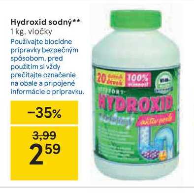 Hydroxid sodný, 1 kg