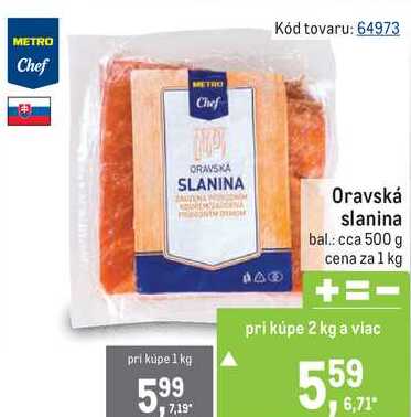 Oravská slanina 1 kg