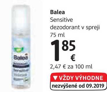 Balea Sensitive dezodorant v spreji, 75 ml 