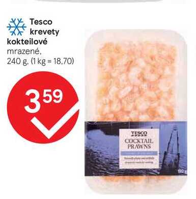 Tesco krevety kokteilové, 240 g